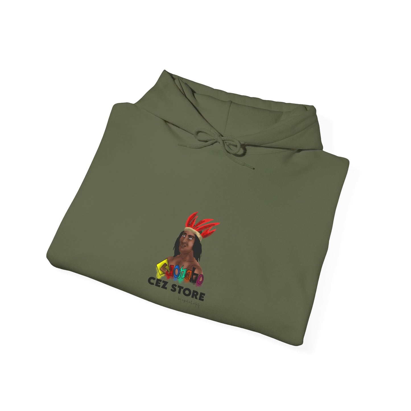 Cultural Vibes Unisex Hooded Sweatshirt with Colorful Design