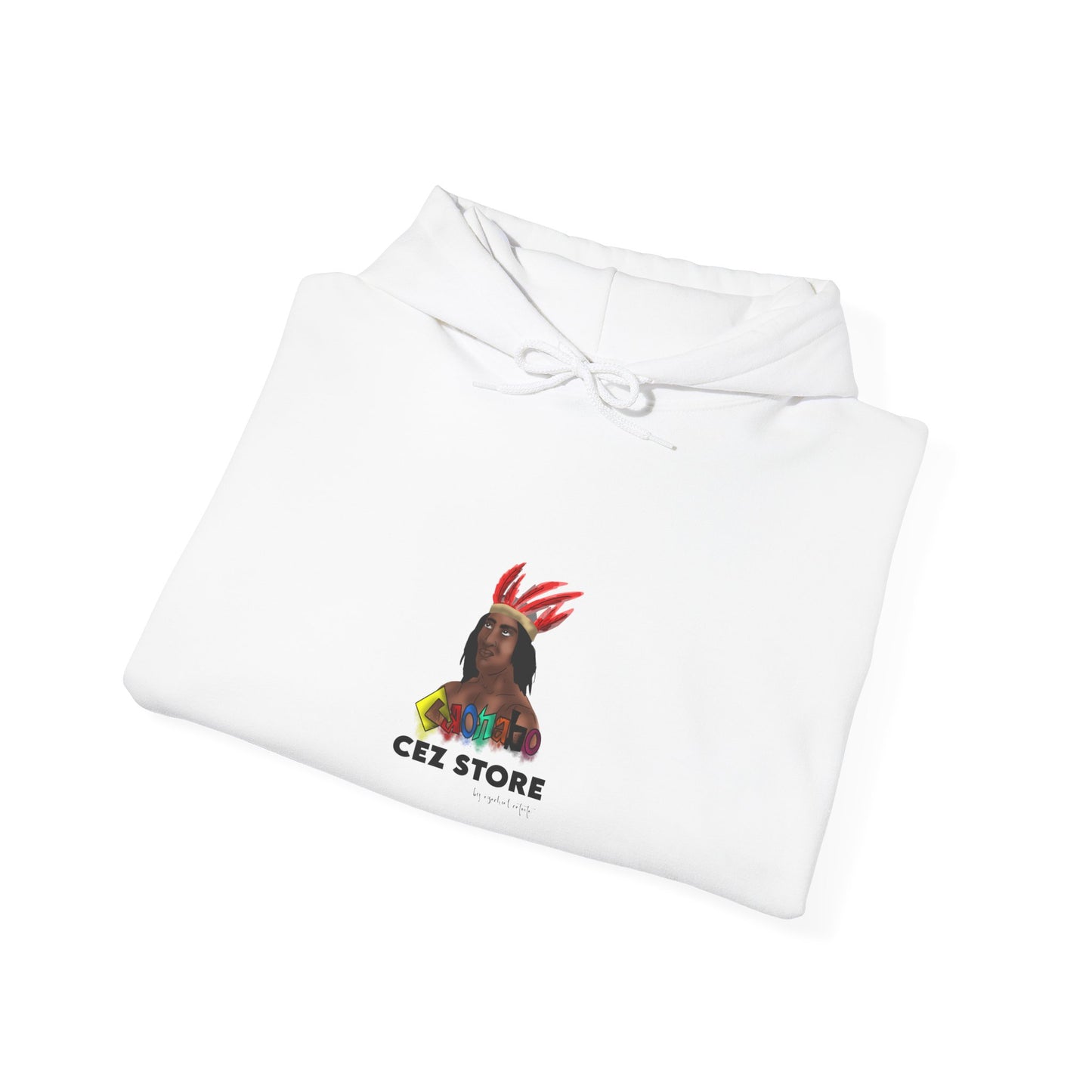 Cultural Vibes Unisex Hooded Sweatshirt with Colorful Design