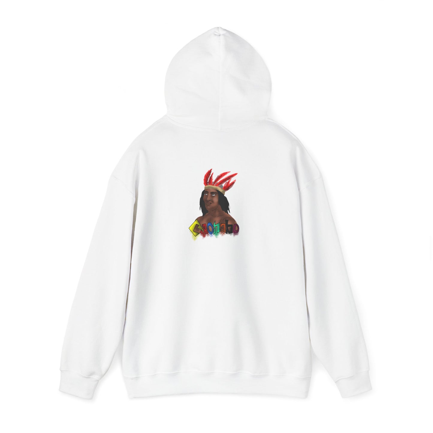 Cultural Vibes Unisex Hooded Sweatshirt with Colorful Design