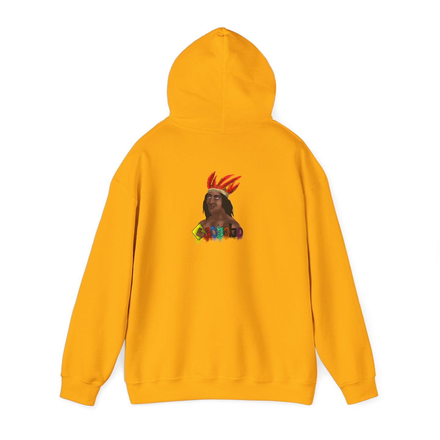 Cultural Vibes Unisex Hooded Sweatshirt with Colorful Design