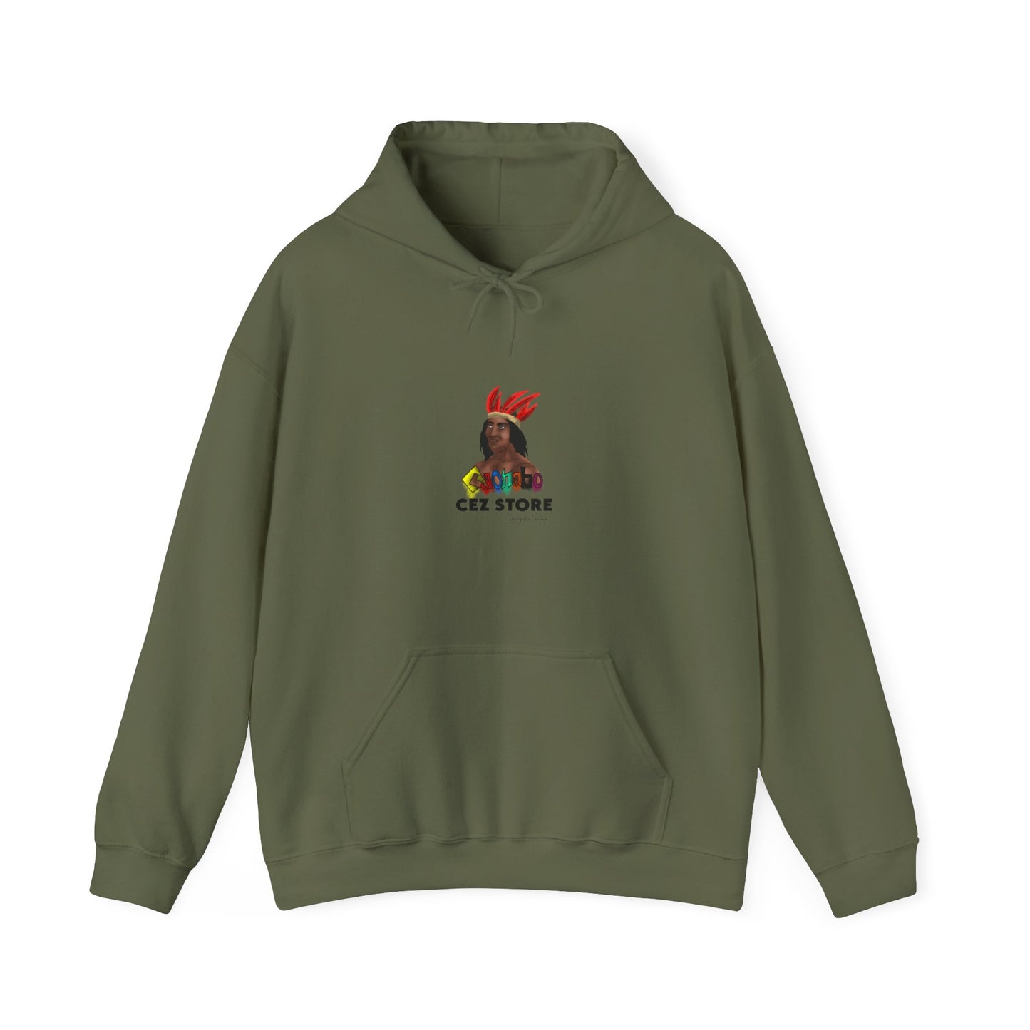 Cultural Vibes Unisex Hooded Sweatshirt with Colorful Design