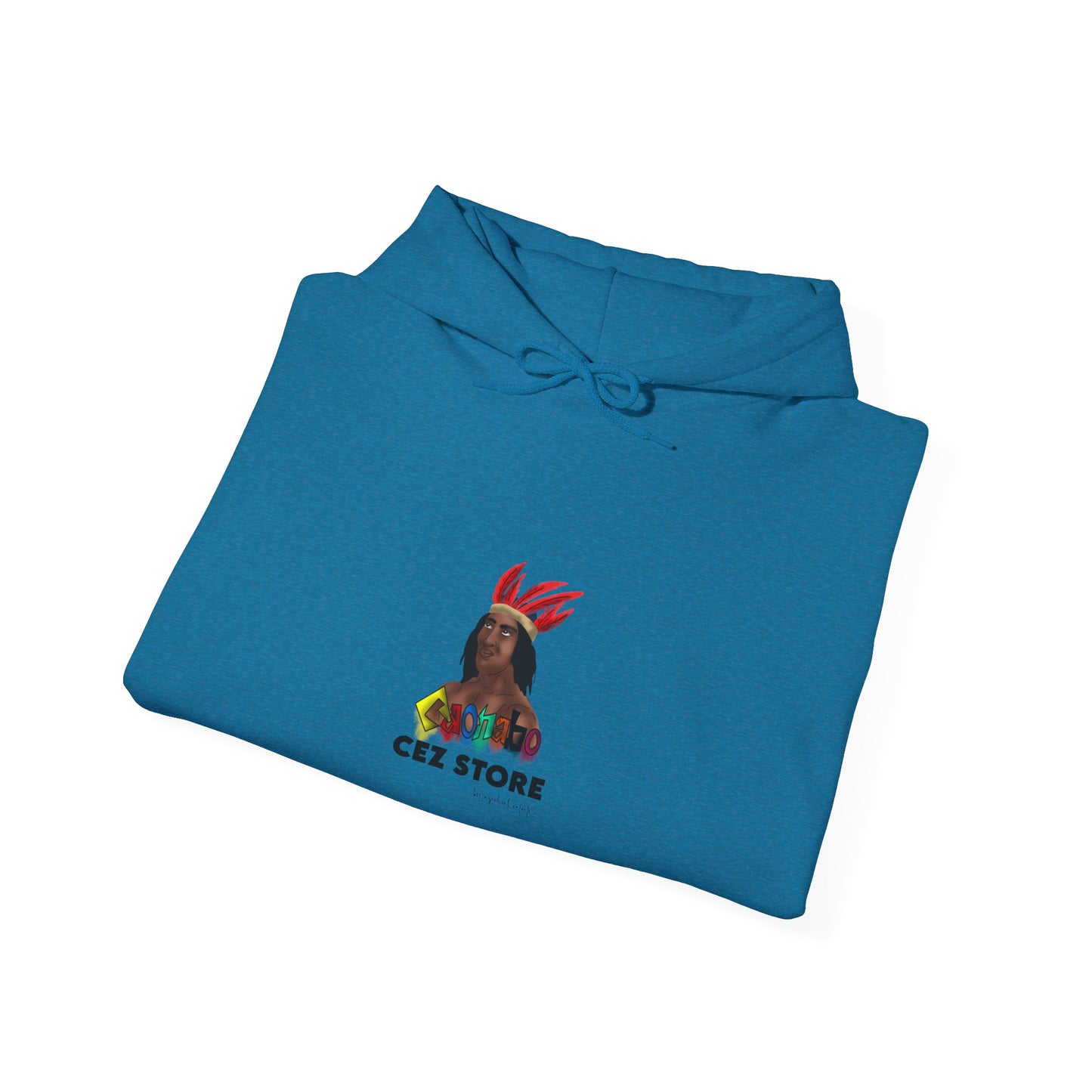 Cultural Vibes Unisex Hooded Sweatshirt with Colorful Design