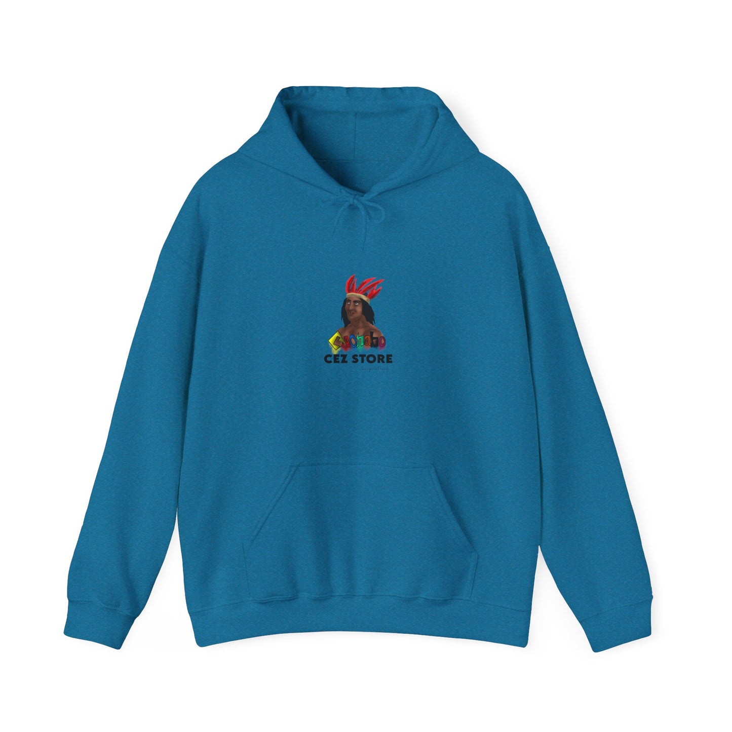 Cultural Vibes Unisex Hooded Sweatshirt with Colorful Design