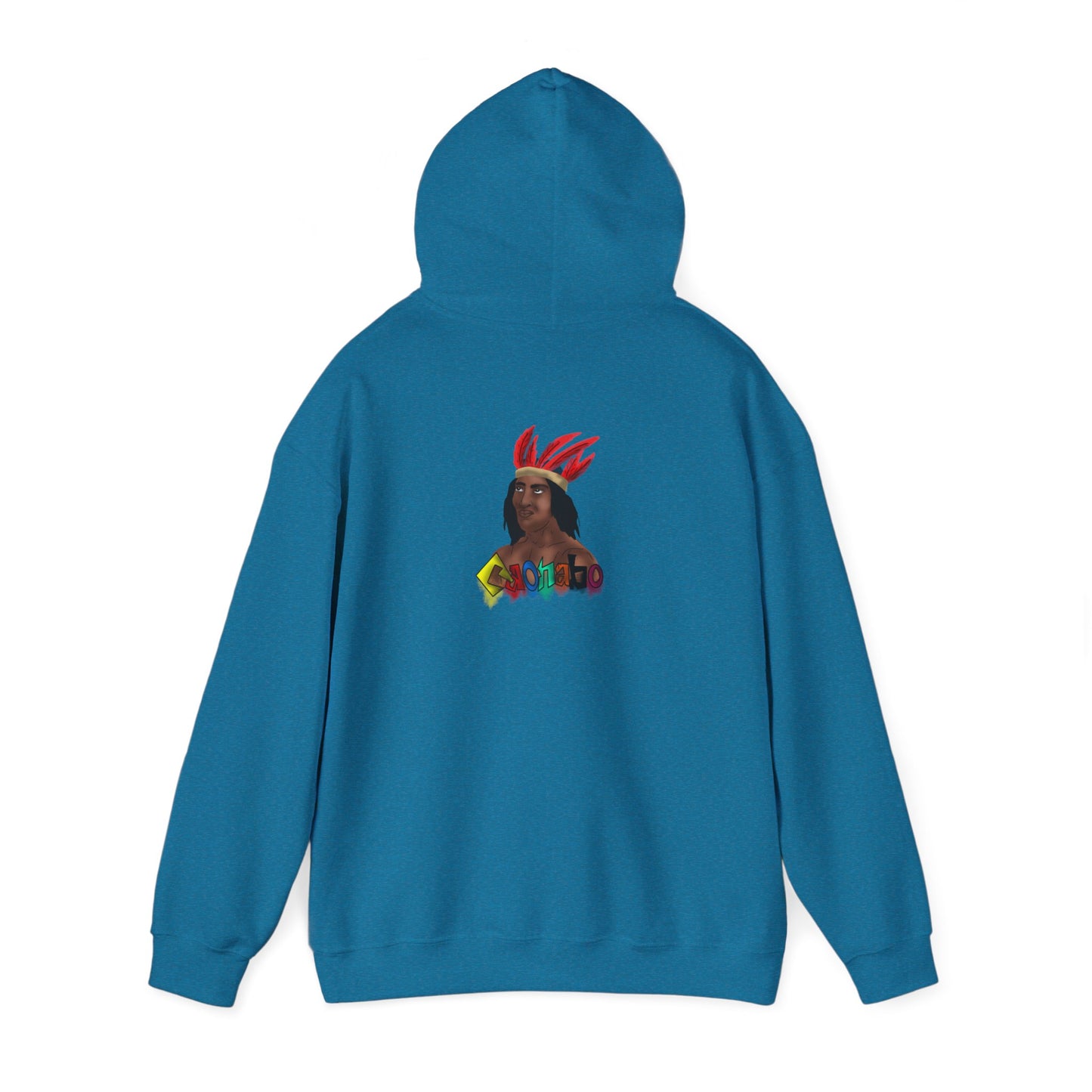 Cultural Vibes Unisex Hooded Sweatshirt with Colorful Design