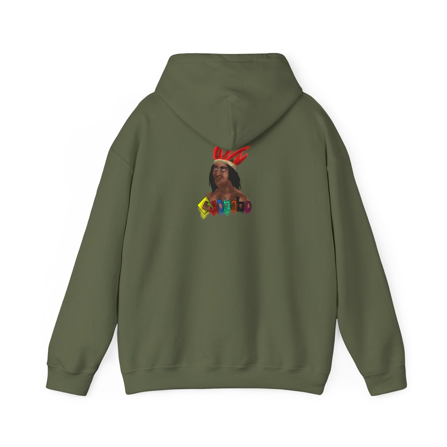 Cultural Vibes Unisex Hooded Sweatshirt with Colorful Design