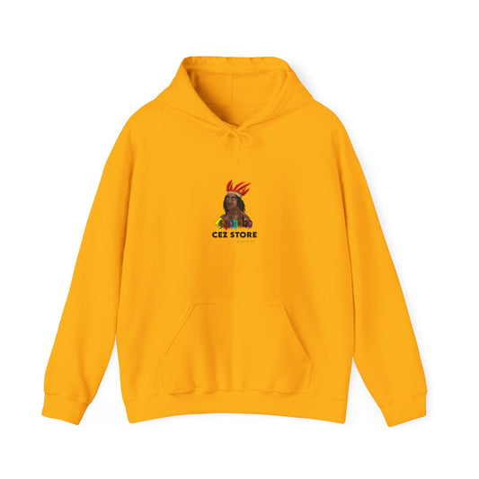 Cultural Vibes Unisex Hooded Sweatshirt with Colorful Design