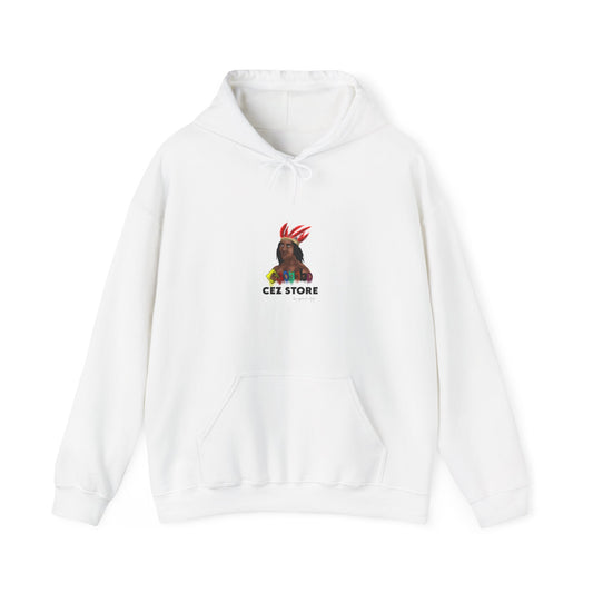 Cultural Vibes Unisex Hooded Sweatshirt with Colorful Design